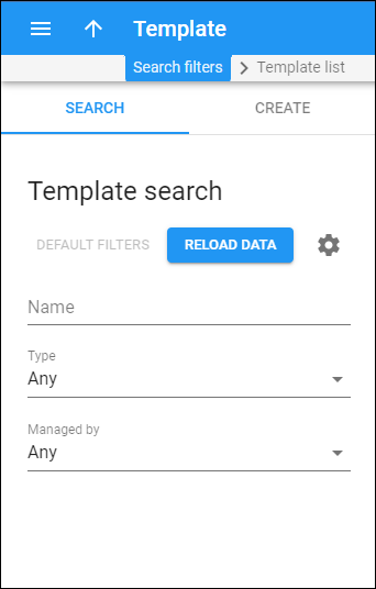 Template search
