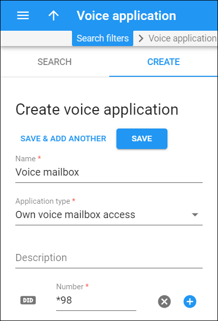 Create a voice application