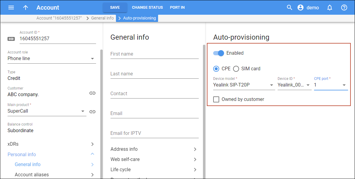 Enable auto-provisioning