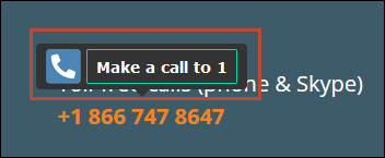 Make a call to - Hint mode