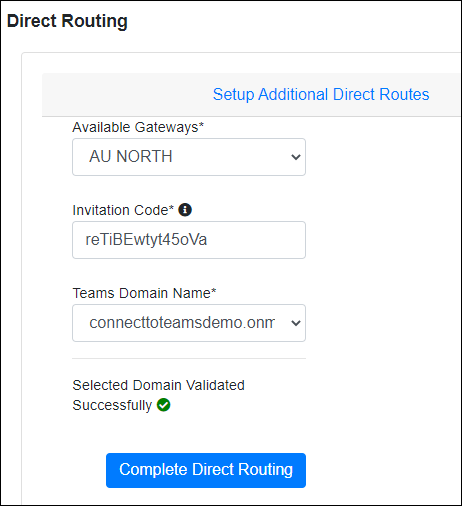 Direct routing details