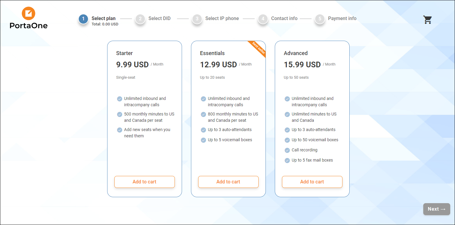 About Cloud PBX Signup Portal