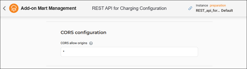 CORS configuration