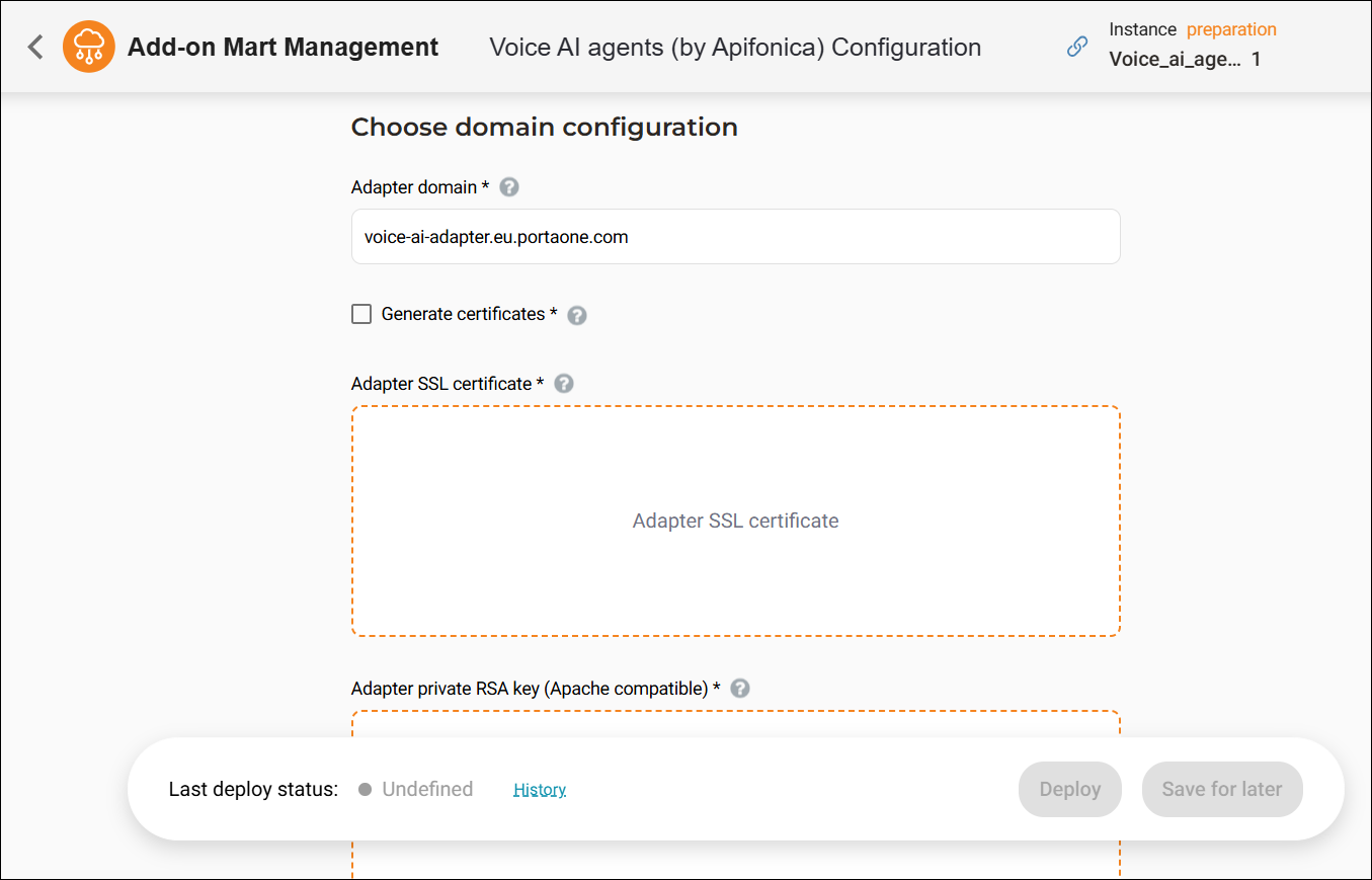 Voice AI Agent domain configuration.