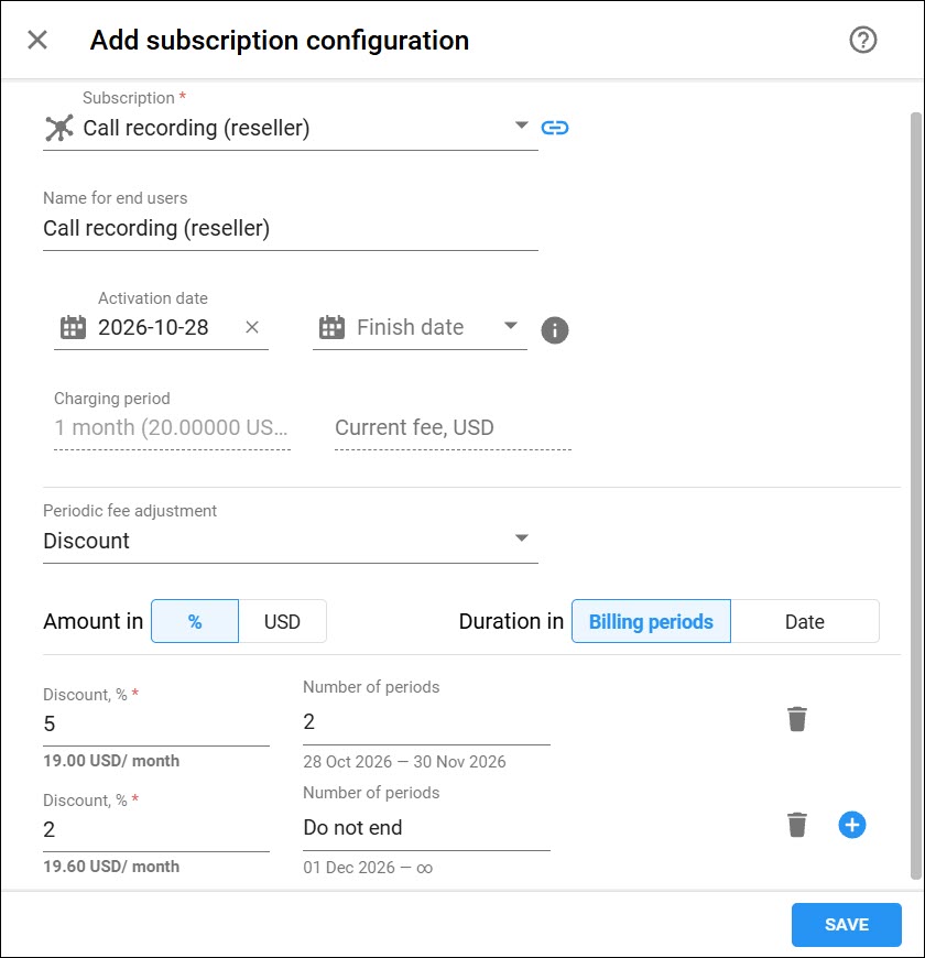 Subscriptions assigned directly 16 Reseller add subscription.