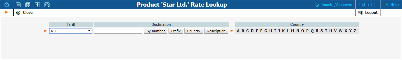 Rate Lookup1