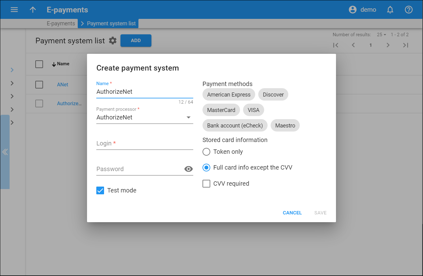 Adding payment system