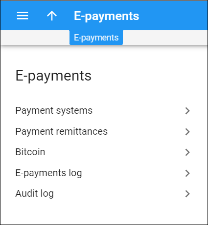 E-payments panel