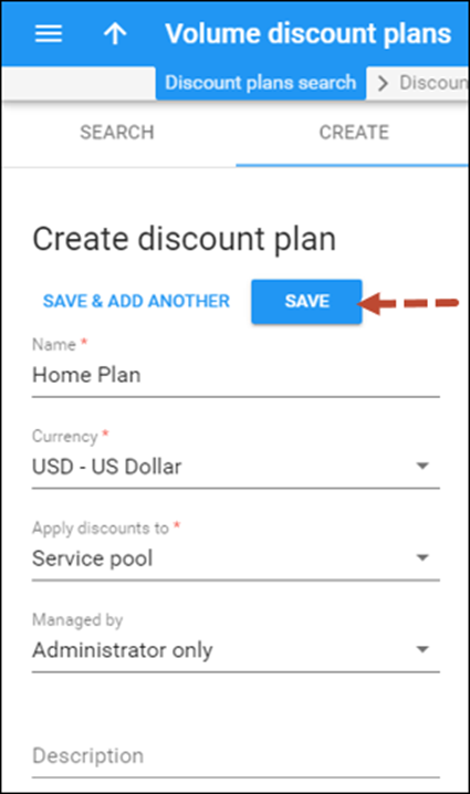 Create discount plan
