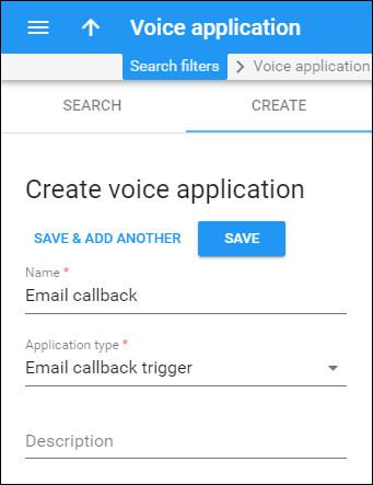 Create a Voice application