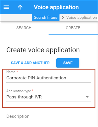 Create an IVR application 