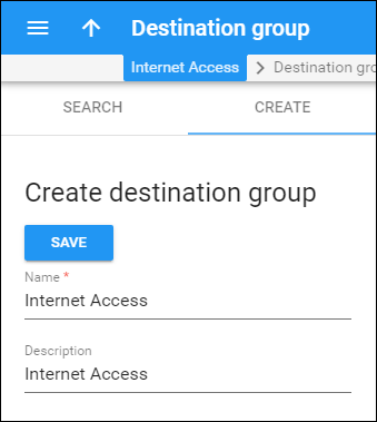 Add a destination group