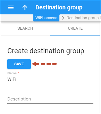 Create a destination group