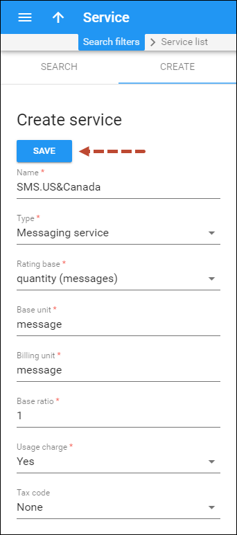 Custom SMS service