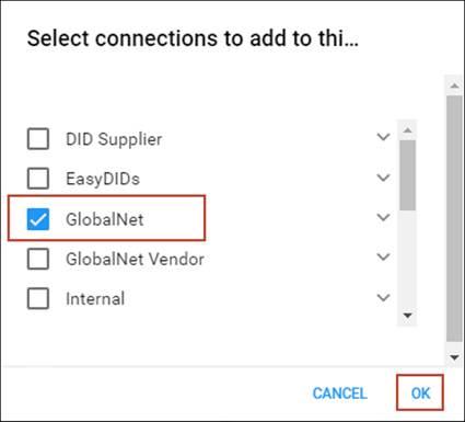 Select connections